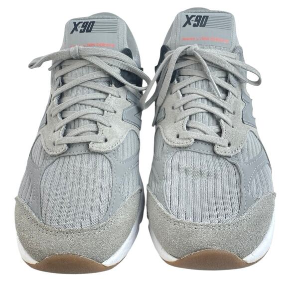 New Balance X-90 Men's Gray Orange Colorblock Lace Up Sneakers Shoes Size 9 - Picture 2 of 5